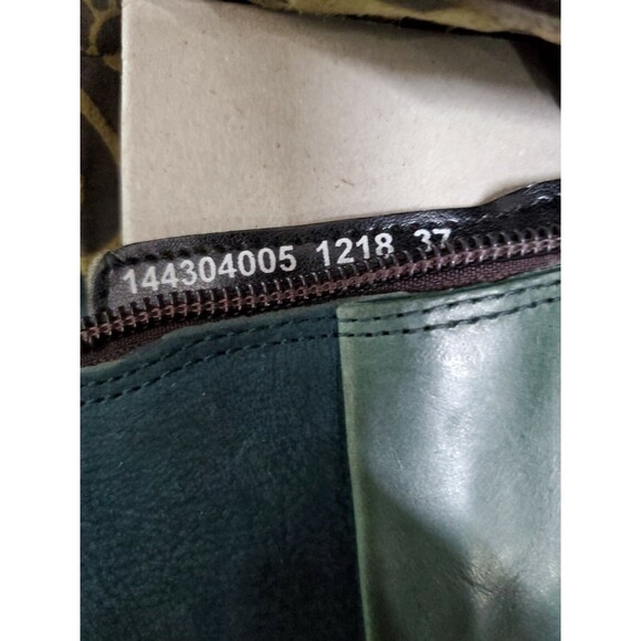 New Fly London Abys Petrol Green Leather Zip Up Ankle Boot EU 37 US 6-6.5 - Picture 5 of 5